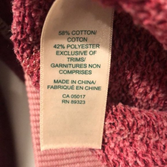 Roots Logo Hooded Sweatshirt Red Size XXS - Picture 8 of 8